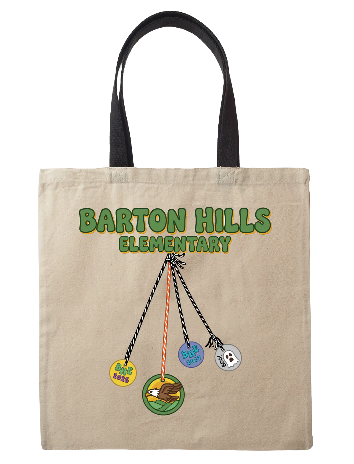 Barton Hills Elementary medallion tote bag